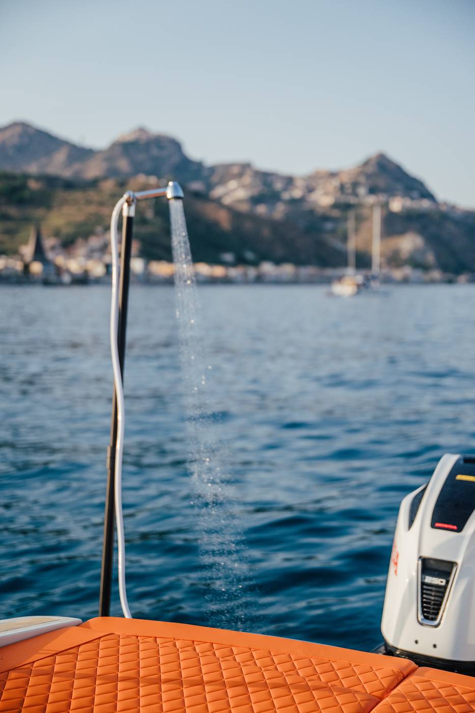 Doccetta di coperta dopo il tuffo a Isola Bella